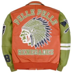 Renegade Chief Keef Pelle Pelle Orange Genuine Leather Jacket