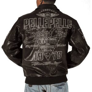 Soda Club Pelle Pelle MB 1978 Black Leather Jacket