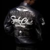 Soda Club Pelle Pelle MB 1978 Navy Blue Leather Jacket