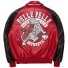 Soda Club Tiger Pelle Pelle Red Genuine Leather Jacket