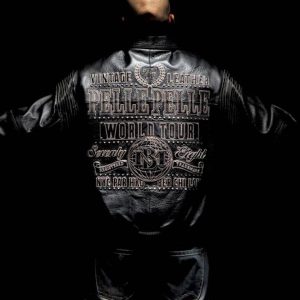 Vintage 1978 Pelle Pelle World Tour MB Black Jacket