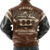 Vintage Pelle Pelle 1978 International Brown Leather Jacket