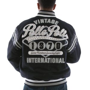 Vintage Pelle Pelle 1978 International Navy Blue Jacket