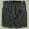 Vintage Pelle Pelle Black Baggy Embroidered Jorts