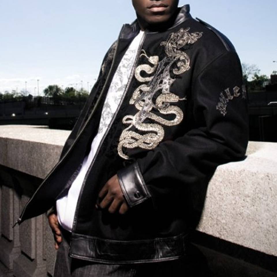 Vintage Pelle Pelle Black Snake Design Jacket