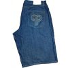 Vintage Pelle Pelle Hip Hop Embroidered Blue Baggy Shorts