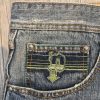 Vintage Pelle Pelle Hip Hop Studded Embroidered Jean Jorts