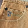 Vintage Pelle Pelle Marc Buchanan Yellow Zip Pockets Denim Shorts