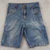 Vintage Pelle Pelle Men Blue Carpenter Baggy Denim Shorts