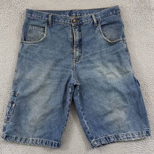 Vintage Pelle Pelle Men Blue Carpenter Baggy Denim Shorts