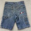 Vintage Pelle Pelle Men Blue Carpenter Baggy Shorts