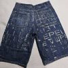 Vintage Pelle Pelle Printed Blue Demin Jorts