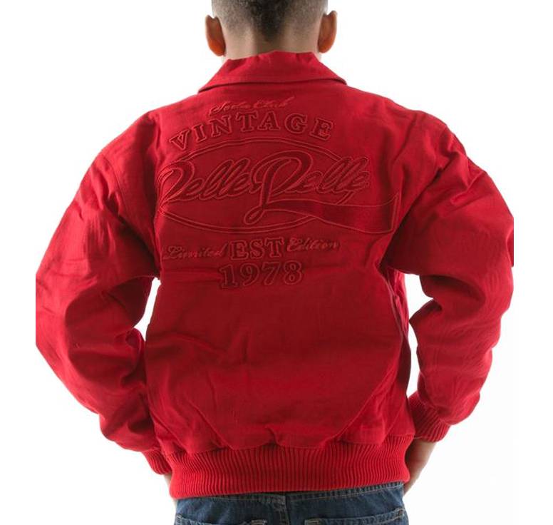 Vintage Pelle Pelle Soda Club Kids 1978 Red Wool Jacket