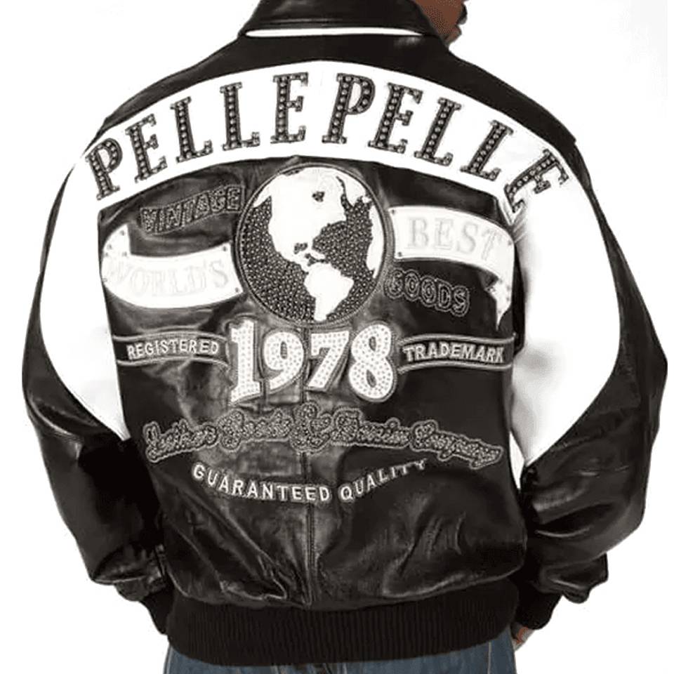 Vintage Pelle Pelle Worlds Best 1978 Black Leather Jacket