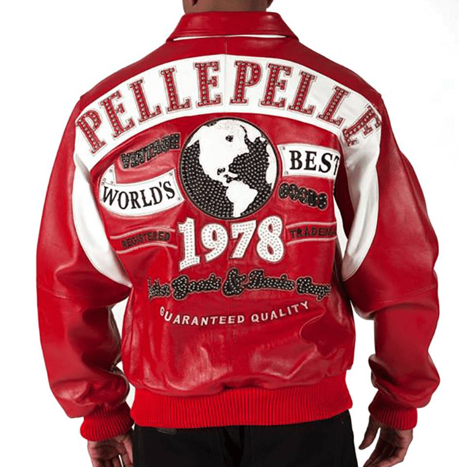 Vintage Pelle Pelle Worlds Best 1978 Red Leather Jacket