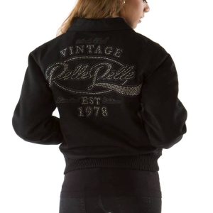 Vintage Women Pelle Pelle Soda Club Black EST 1978 Jacket