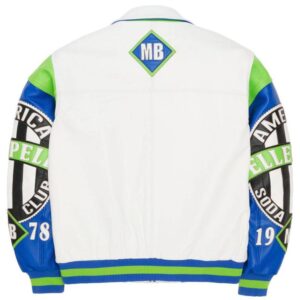 White Pelle Pelle American Soda Club Full Grain Leather Jacket