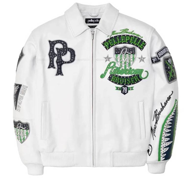 White Pelle Pelle MB Bruiser Plush Jacket
