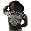 Women Pelle Pelle 40th Anniversary Black Fur Hood Wool Jacket