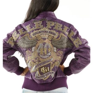 Women Pelle Pelle 40th Anniversary Purple Jacket