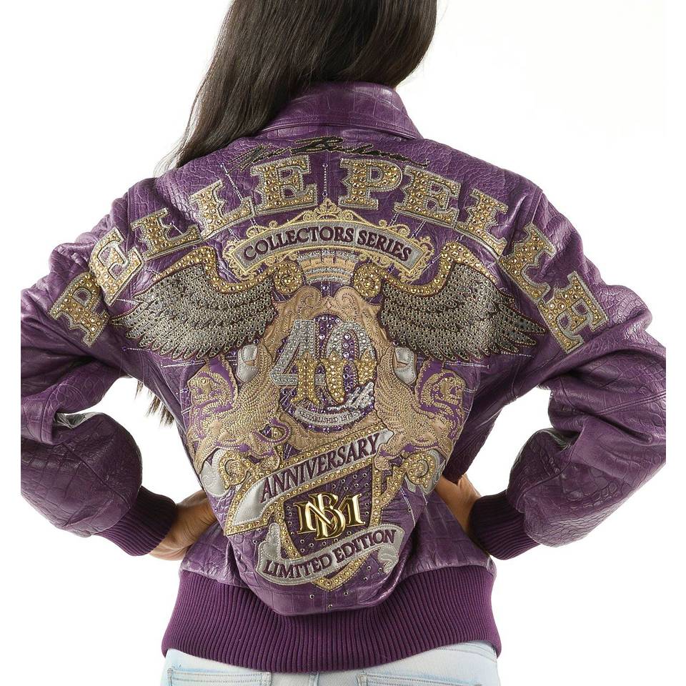 Women Pelle Pelle 40th Anniversary Purple Jacket