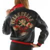 Women Pelle Pelle American Rebel MB Black Leather Jacket