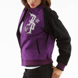 Women Pelle Pelle Black Label MB Purple Jacket
