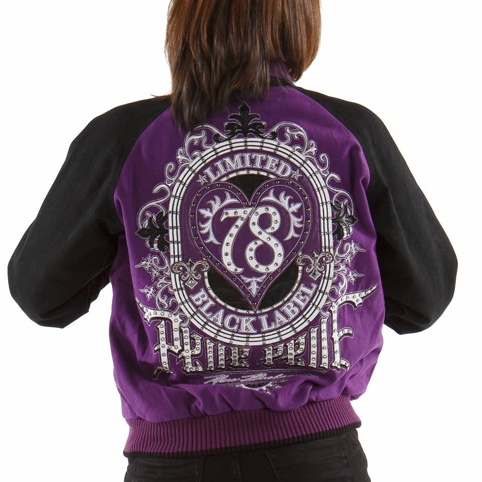 Women Pelle Pelle Black Label MB Purple Wool Jacket
