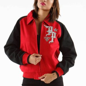 Women Pelle Pelle Black Label MB Red Jacket
