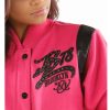 Women Pelle Pelle Brooklyn Limited Edition MB Pink Wool Jacket
