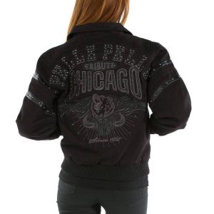 Women Pelle Pelle Chicago Tribute MB 1978 Black Jacket
