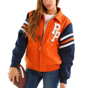 Women Pelle Pelle Chicago Tribute MB 1837 Orange Jacket