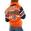 Women Pelle Pelle Chicago Tribute MB 1978 Orange Wool Jacket
