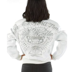 Women Pelle Pelle Greatest Of All Time MB 1978 White Leather Jacket