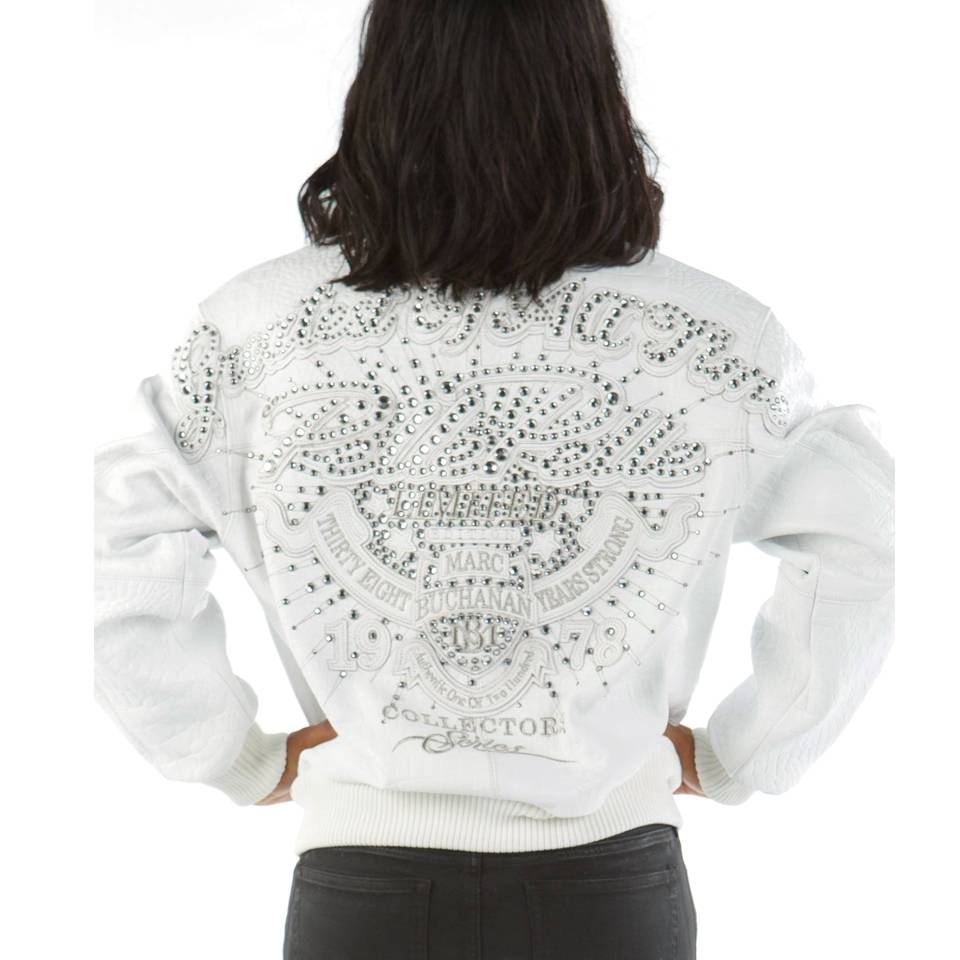 Women Pelle Pelle Greatest Of All Time MB 1978 White Leather Jacket
