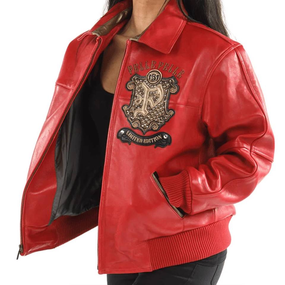Women Pelle Pelle Limited Edition MB 1978 Red Jacket