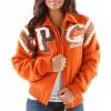 Women Pelle Pelle Limited Edition Tribute Cleveland 1814 Orange Jacket
