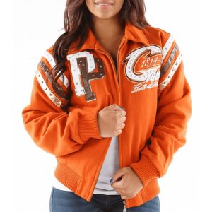 Women Pelle Pelle Limited Edition Tribute Cleveland 1814 Orange Jacket
