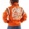 Women Pelle Pelle Limited Edition Tribute Cleveland 1814 Orange Wool Jacket