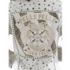 Women Pelle Pelle MB Born Free White Leather Jacket Pelle Pelle Store