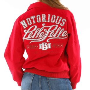Women Pelle Pelle Marc Buchanan 78 Notorious Red Wool Jacket