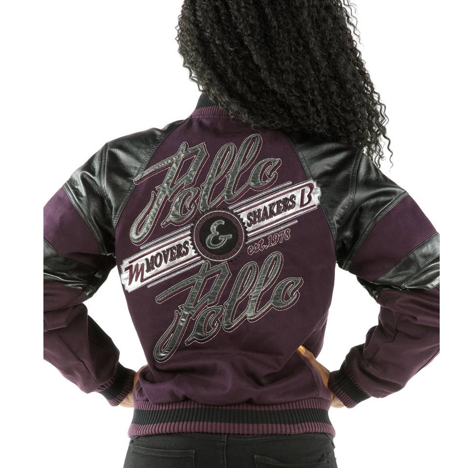 Women Pelle Pelle Movers & Shakers Purple Wool Jacket