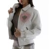 Women Pelle Pelle Platinum & Diamonds MB 1978 White Jacket