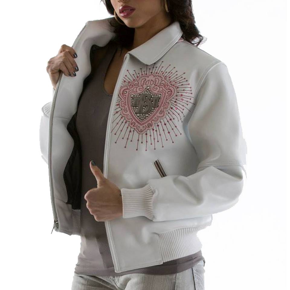 Women Pelle Pelle Platinum & Diamonds MB 1978 White Jacket