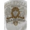Women Pelle Pelle Platinum & Diamonds White Fur Hood Leather Jacket