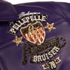 Women Pelle Pelle Purple American Bruiser Women Crop Jacket
