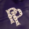 Women Pelle Pelle Purple American Bruiser Women Crop Real Leather Jacket