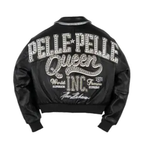 Women Pelle Pelle Queen Black Crop Jacket 1