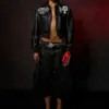 Women Pelle Pelle Queen Black Crop Jacket 8