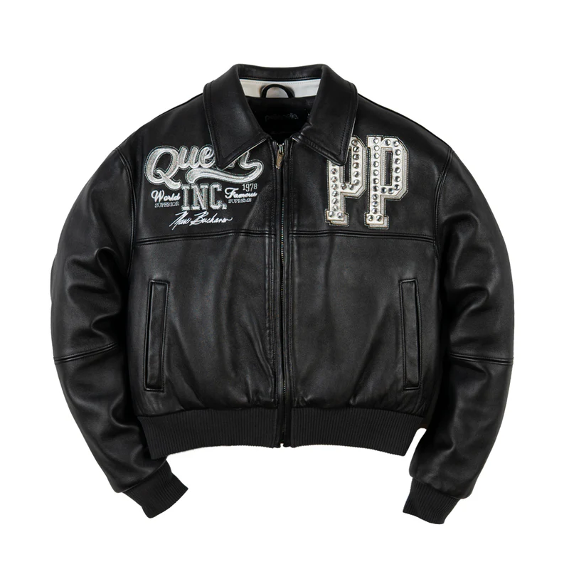 Women Pelle Pelle Queen Black Crop Jacket